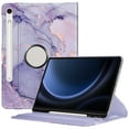 thumbnail image 1 of Fintie Rotating Case for Samsung Galaxy Tab S10 Lite/ S10 FE/ S9 FE 5G 10.9 Inch/Tab S9 11 Inch with S Pen Holder, 360 Degree Swiveling Stand Cover Auto Sleep/Wake, Lilac Marble, 1 of 8