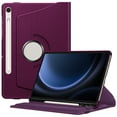thumbnail image 1 of Fintie Rotating Case for Samsung Galaxy Tab S10 Lite/ S10 FE/ S9 FE 5G 10.9 Inch/Tab S9 11 Inch with S Pen Holder, 360 Degree Swiveling Stand Cover Auto Sleep/Wake, Purple, 1 of 8