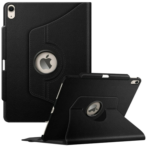 Fintie Rotating Case for iPad Air 13-inch (M3) 2025, (M2) 2024 - 360 Degree Rotating Protective Stand Cover with Pencil Holder, Black