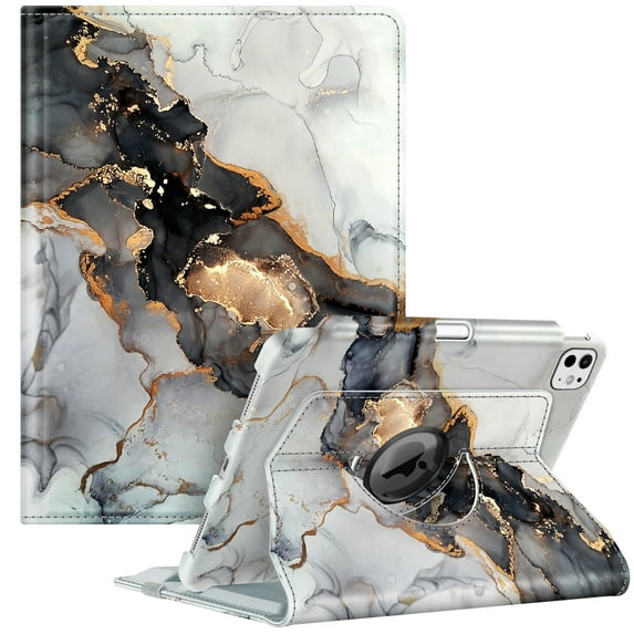 Fintie Rotating Case for iPad Pro 11" (M5, 2025) / (M4, 2024) – Smart Stand Protective Cover with Built-in Pencil Holder, Auto Sleep/Wake