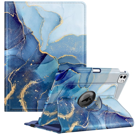 Fintie Rotating Case for iPad Pro 11" (M5, 2025) / (M4, 2024) – Smart Stand Protective Cover with Built-in Pencil Holder, Auto Sleep/Wake