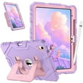 thumbnail image 1 of Fintie Rugged Case for iPad (A16) 11th Generation 11 Inch (2025), iPad 10th Generation 10.9 Inch (2022) - Heavy Duty Shockproof Kid-Friendly Protective Cover, Built-in Kickstand, Purple, 1 of 10