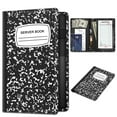 thumbnail image 1 of Fintie Server Book Organizer, Composition Notebooks with Pen Holder, Black, 1 of 7
