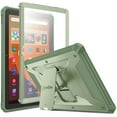 thumbnail image 1 of Fintie Shockproof Case for Fire HD 10 Tablet (13th Generation 10.1", 2023 Release), [Tuatara] Protective Case with Foldable Stand and Built-in Screen Protector, Sage Green, 1 of 11