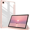 thumbnail image 1 of Fintie Shockproof Case for Samsung Galaxy Tab A8 10.5 inch 2022 Tablet Model SM-X200/X205/X207, Slim Cover Clear Transparent Back Shell with Auto Wake/Sleep, Rose Gold, 1 of 9