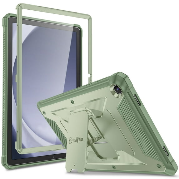 Fintie Shockproof Case for Samsung Galaxy Tab A11+ Plus 2025/ A9+ Plus 11 Inch 2023, Tuatara Rugged Unibody Hybrid Full Protective Bumper Kickstand Cover Built-in Screen Protector, Sage Green