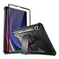 thumbnail image 1 of Fintie Shockproof Case for Samsung Galaxy Tab S10 Plus 2024/ S9 Plus/ S9 FE Plus 12.4 Inch 2023, Tuatara Rugged Unibody Hybrid Full Protective Bumper Kickstand Cover Built-in Screen Protector, Black, 1 of 11