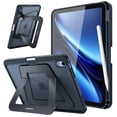 thumbnail image 1 of Fintie Shockproof Case for iPad (A16) 11th Generation 11 Inch (2025), iPad 10th Gen 10.9 Inch (2022) - [Built-in Pencil Holder] Slim Frosted Protective Cover with Multi-Angle Kickstand (Black), 1 of 10