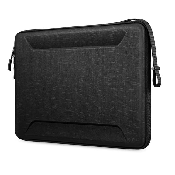 Fintie Shockproof EVA Laptop Sleeve Case - Fits MacBook Pro/Air 13-14 Inch and iPad Pro 12.9, Black