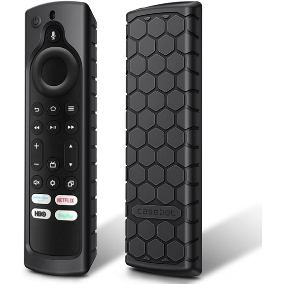 Fintie Silicone Case for Amazon Toshiba/Insignia/Pioneer/Fire TV 4-Series/Fire TV Omni Series TV Remote - [Anti Slip] Shockproof Cover for Fire TV Edition Alexa Voice Remote, Black