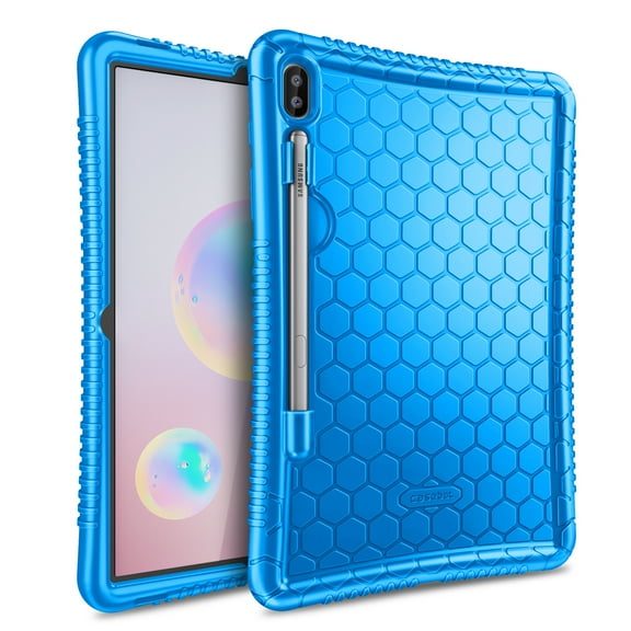 Fintie Silicone Case for Samsung Galaxy Tab S6 10.5" 2019 (Model SM-T860/T865/T867), Kids Friendly Light Weight Shock Proof Protective Cover Honey Comb Series [S Pen Holder]