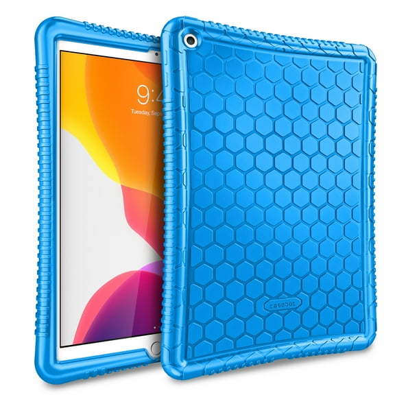 Fintie Silicone Case for 10.2-inch iPad 9th/ 8th/ 7th Generation - Kids Friendly Shockproof Protective Cover 10.2" iPad (2021/ 2020 / 2019 Model)