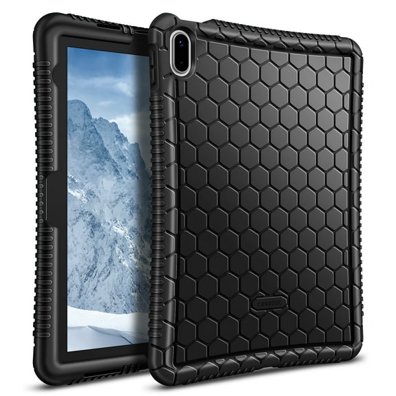 Fintie Silicone Case for iPad 10th Generation 10.9 Inch (2022 Release), Anti-Slip Light Weight Protective Case, Black