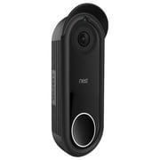 Fintie Silicone Cover for Nest Doorbell (Wired), Protective Skin Case Compatible with Nest Hello Video Doorbell, Black