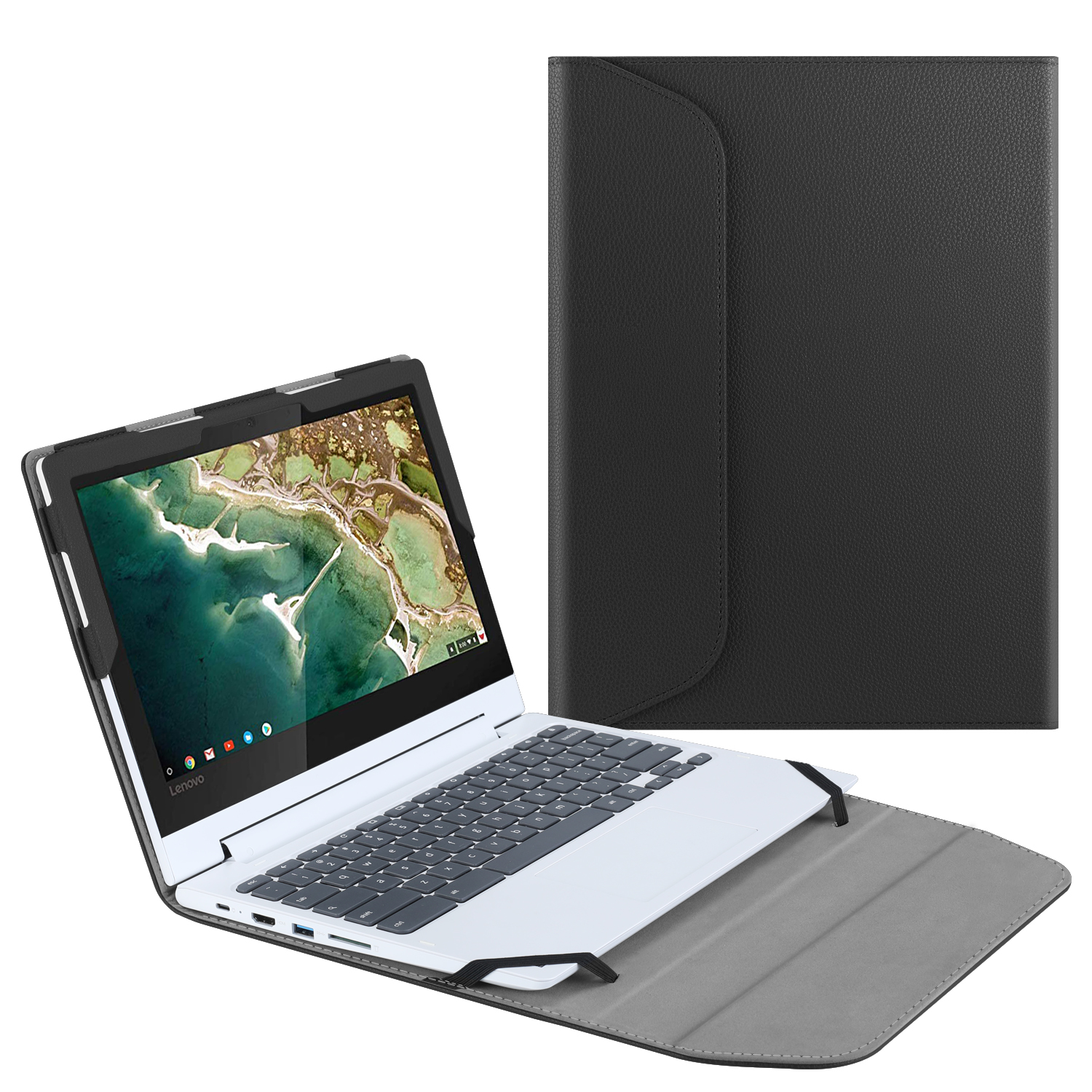 Fintie Sleeve Case for 11.6" Lenovo Chromebook C330 - Premium PU Leather Protective Portfolio Book Cover - image 1 of 7