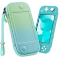 thumbnail image 1 of Fintie Slim Carrying Case for Nintendo Switch Lite 2019, Shockproof Protective Portable Carrying Cases, [Slim Fit] Travel Storage Hard Shell w/8 Game Cartridges & Adjustable Hand Strap, Seaside Ombre, 1 of 10