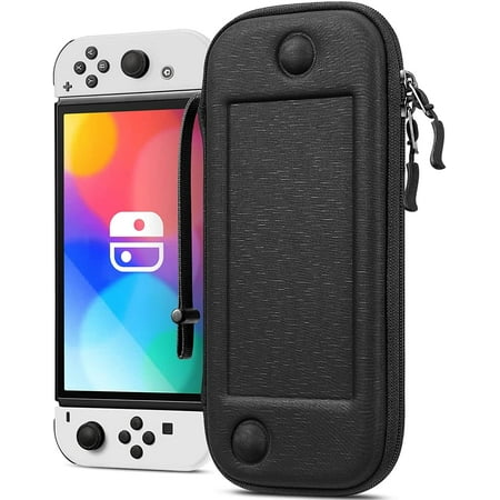 Fintie Slim Carrying Case for Nintendo Switch OLED Model 2021/Switch 2017 Shockproof Protective Cover Travel Storage Bag w/10 Game Cartridges