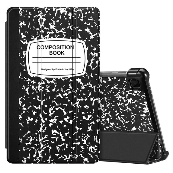 Fintie Slim Case for Samsung Galaxy Tab A7 Lite 8.7 inch 2021 Model (SM-T220/T225/T227), Ultra Thin Lightweight Hard Back Shell Tri-Fold Stand Cove, Composition Book