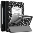 thumbnail image 1 of Fintie Slim Case for Samsung Galaxy Tab S10 Lite/ S10 FE/ S9 FE 5G 10.9 Inch/Tab S9 11 Inch with Built-in S Pen Holder, Soft TPU Smart Stand Back Cover Auto Wake/Sleep Feature, Composition Book Black, 1 of 9