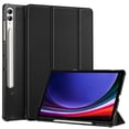 thumbnail image 1 of Fintie Slim Case for Samsung Galaxy Tab S10 Plus 2024/ Tab S9 Plus 2023 12.4 Inch with S Pen Holder, Ultra Thin Lightweight Tri-Fold Stand Cover with Auto Wake/Sleep, Black, 1 of 10