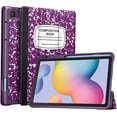 thumbnail image 1 of Fintie Slim Case for Samsung Galaxy Tab S6 Lite 10.4 Inch 2024/2022/2020 with Built-in S Pen Holder, Soft TPU Smart Stand Back Cover Auto Wake/Sleep Feature, Composition Purple, 1 of 10