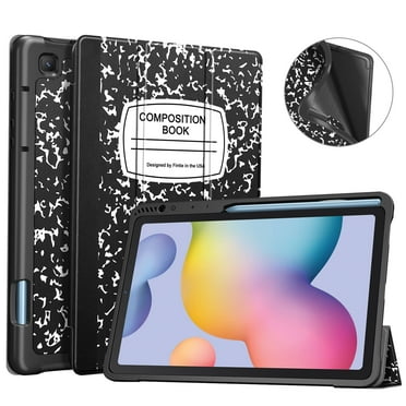 Fintie Slim Case for Samsung Galaxy Tab S6 Lite 10.4 Inch 2024/2022/2020 with Built-in S Pen Holder, Soft TPU Smart Stand Back Cover Auto Wake/Sleep Feature, Composition