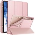thumbnail image 1 of Fintie Slim Case for Samsung Galaxy Tab S8 (2022) /Galaxy Tab S7 (2020) 11 Inch SM-X700/X706/T870/T875/T876 Model with S Pen Holder, Soft TPU Back Cover Stand Auto Wake/Sleep, Rose Gold, 1 of 4