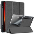 thumbnail image 1 of Fintie Slim Case for Samsung Galaxy Tab S9 11 Inch 2023 Model (SM-X710/X716B/X718U) with Built-in S Pen Holder, Soft TPU Smart Stand Back Cover Auto Wake/Sleep Feature, Gray, 1 of 9