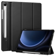 Fintie Slim Case for Samsung Galaxy Tab S10 Lite/ S10 FE/ S9 FE 5G 10.9 Inch/Tab S9 11 Inch with S Pen Holder, Ultra Thin Lightweight Tri-Fold Stand Cover with Auto Wake/Sleep, Black