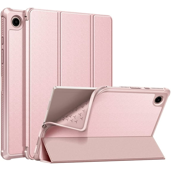 Fintie Slim Case for Samsung Galaxy Tab A8 10.5 inch 2022 Model (SM-X200/X205/X207), Soft TPU Smart Stand Back Cover Auto Wake/Sleep, Rose Gold