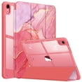 thumbnail image 1 of Fintie Slim Case for iPad 10th Generation (2022 Release) 10.9 Inch with Transparent Clear Back Shell, Shockproof Smart Protetive Standing Cover, Auto Sleep Wake, Marble Pink, 1 of 9