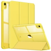 Fintie Slim Case for iPad (A16) 11th Generation 11 Inch (2025), iPad 10th Generation 10.9 Inch (2022), Shockproof Smart Protective Standing Cover with Clear Back Shell, Yellow