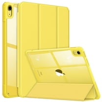 Fintie Slim Case for iPad (A16) 11th Generation 11 Inch (2025), iPad 10th Generation 10.9 Inch (2022), Shockproof Smart Protective Standing Cover with Clear Back Shell, Yellow