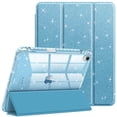 thumbnail image 1 of Fintie Slim Case for iPad Air 11-inch M4/M3/M2 (2026/2025/2024), iPad Air 5th/4th Generation (2022/2020) 10.9 Inch– Sparkly Glitter Cover with Clear Back Shell, Blue, 1 of 9