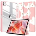 thumbnail image 1 of Fintie Slim Case for iPad Pro 11-inch (M5) 2025 / (M4) 2024 Release M4 Chip, Shockproof Cover with Clear Transparent Back Shell with Built-in Pencil Holder, Strawberry Cow, 1 of 11