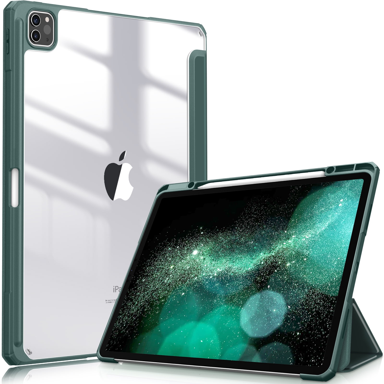 Smart Case iPad Pro 12.9 (2021) Dos Transparent Porte-Stylet - Dealy