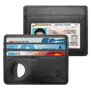 Fintie Slim Minimalist Front Pocket Wallet with Built-in Case Holder for AirTag, RFID Blocking Credit Card Holder Card Cases with ID Window for Men Women