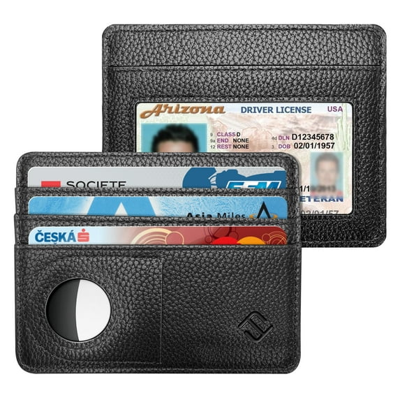 Fintie Rfid Blocking Unisex Modern Card Wallet, Black