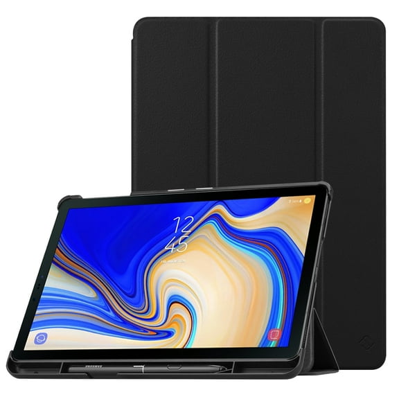 Fintie Slim Shell Case for Samsung Galaxy Tab S4 10.5 Lightweight Stand Cover with S Pen Holder T830/T837 Black