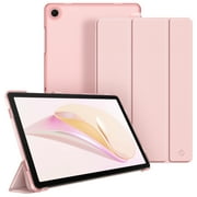 Fintie SlimShell Case for Samsung Galaxy Tab A9+ / Tab A9 Plus 11 inch 2023 Model (SM-X210/X216/X218), Lightweight Stand Translucent Frosted Back Cover, Auto Wake/Sleep, Rose Gold