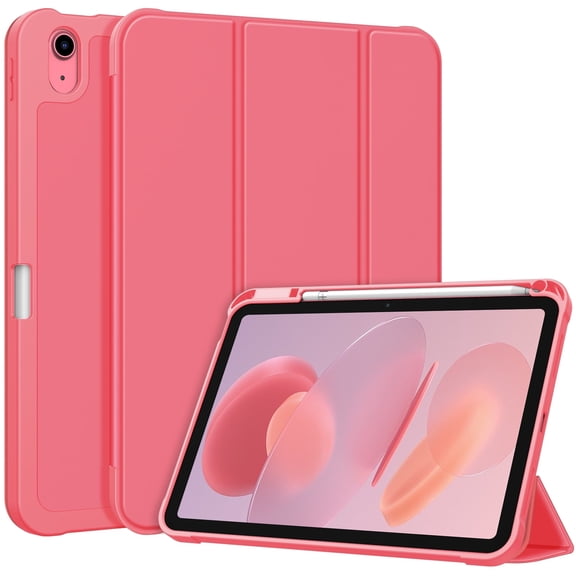 Fintie SlimShell Case for iPad (A16) 11th Generation 11 Inch (2025), iPad 10th Generation 10.9 Inch (2022) with Pencil Holder, Pink