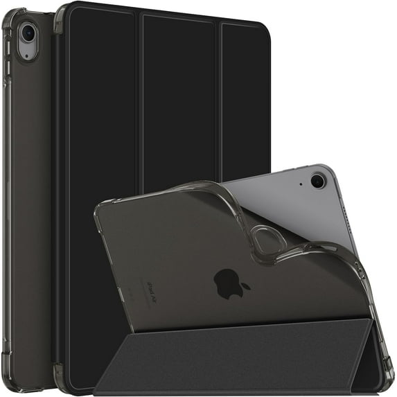 Fintie SlimShell Case for iPad Air 11-inch M3 (2025) / M2 (2024), iPad Air 5th (2022) / 4th Generation (2020) 10.9 Inch, Soft TPU Stand Back Cover, Black