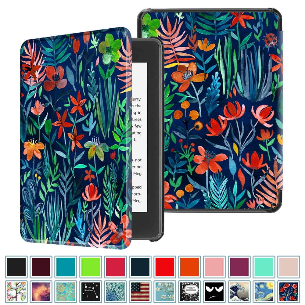 Fintie Slimshell Case for Allnew Kindle Paperwhite 10th Generation 2018 Release, Jungle Night