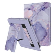 Fintie Case for Kindle (11th Generation, 2022 Release), Premium PU Leather Sleeve Stand Cover with Card Slot and Hand Strap, Lilac Marble