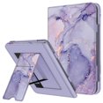 thumbnail image 1 of Fintie Stand Case for Nook GlowLight 4 Plus Tablet 7.8" (2023 Release) - Premium PU Leather Sleeve Cover with Card Slot and Hand Strap, Lilac Marble, 1 of 8