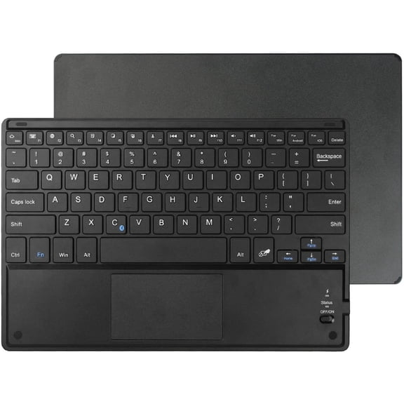 Fintie Store Ultra-Thin Wireless Bluetooth Keyboard with Built-in Multi-Touch Touchpad, Black