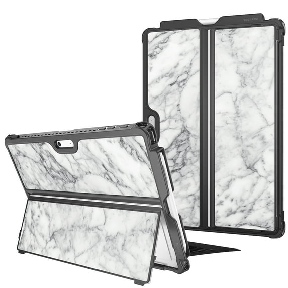 Fintie TPU Case for Microsoft Surface Pro 7/ Pro 6/ Pro 5/ Pro LTE, Shockproof Folio Protective Rugged Cover Compatible with Type Cover Keyboard + Original Kickstand