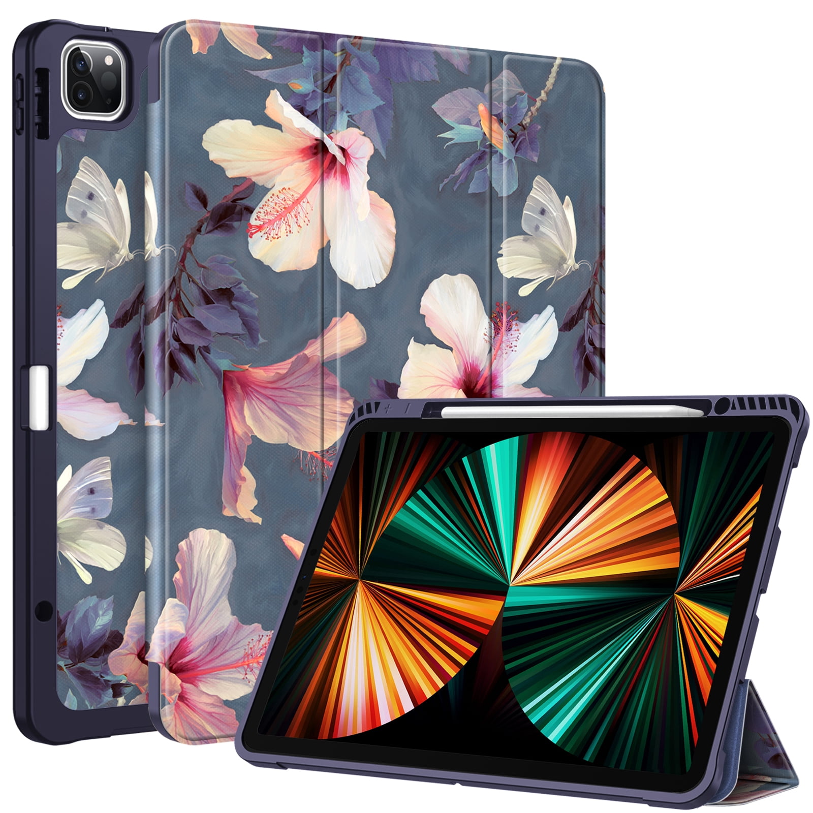 Fintie TPU Case with Pencil Holder for iPad Pro 12.9-inch 5th/4th/3rd Generation - Slim Soft TPU Protective Cover with Auto Wake/Sleep for iPad Pro 12.9 (2021/2020/2018)