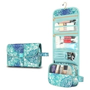 Fintie Travel Bag, Portable Cosmetic Organizer Storage Pouch for Women - Emerald Illusions