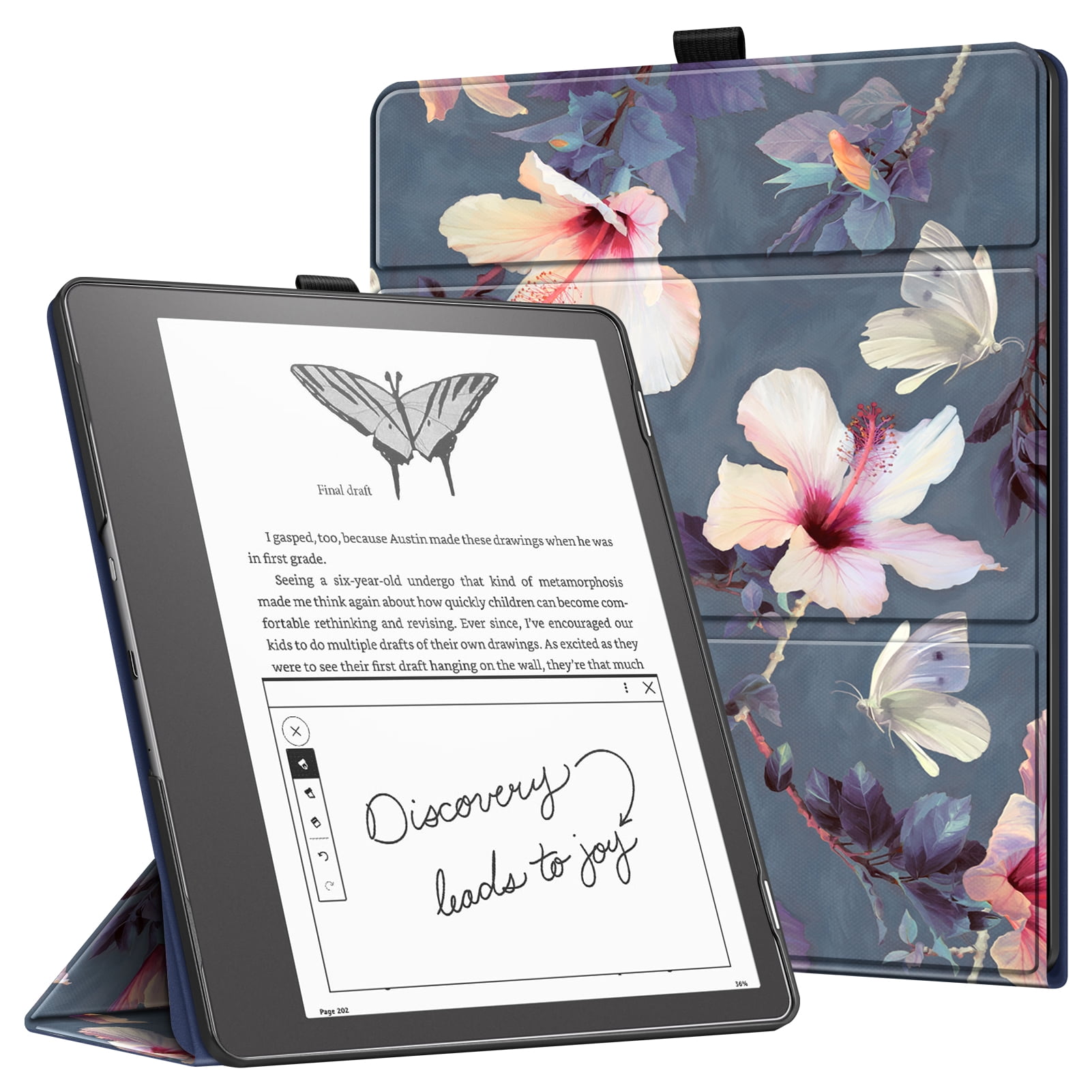 Case For Kindle Scribe 10.2 Inch 2022 Release Multi-folding Stand Soft TPU  Cover Built-in